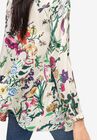 Tie-Neck Peplum Tunic, , alternate image number null