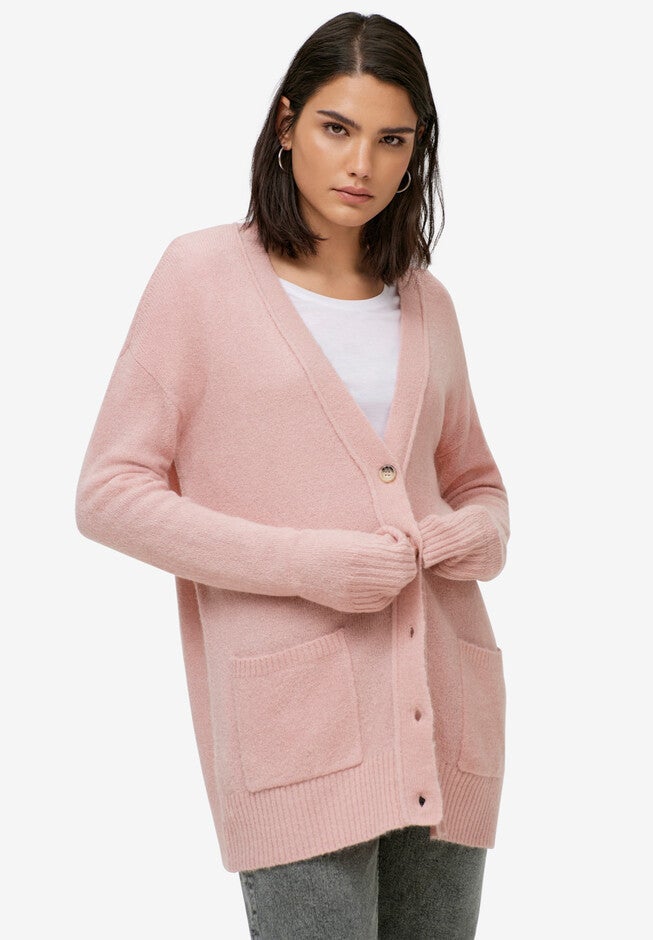 Relaxed Cardigan With Pockets, , alternate image number 2