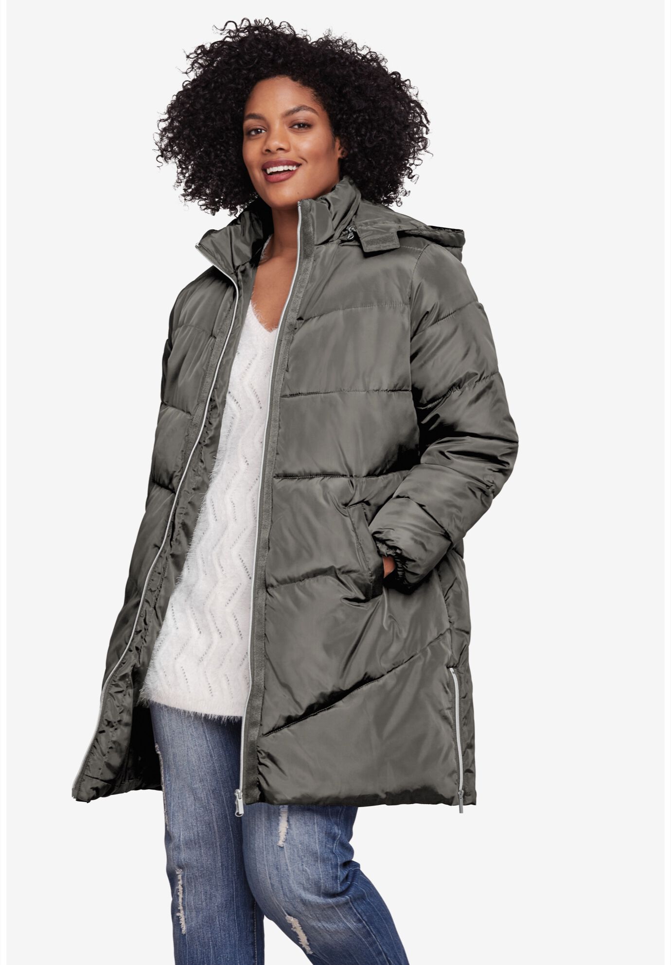 Catherines plus size coats discount