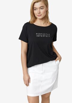 Mid-Rise Stretch Cotton Chino Skort