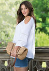 Zip Top Straw Bag, , alternate image number null