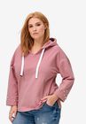 Pearl Trim Sweatshirt, DUSTY PINK, hi-res image number null