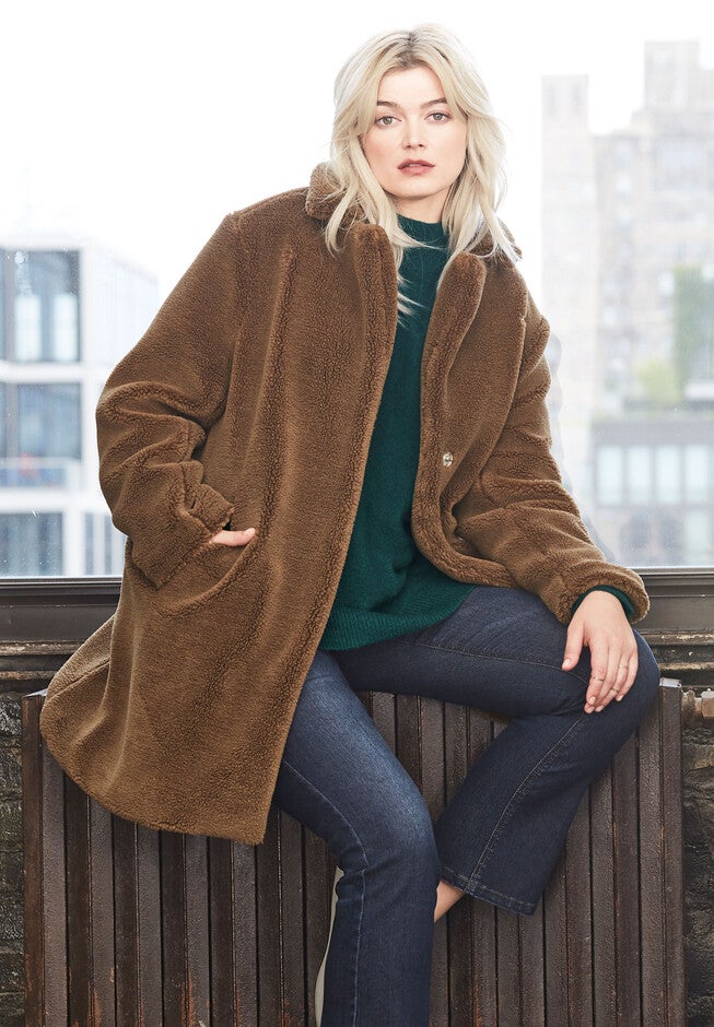 Teddy Faux Fur Coat, , alternate image number null
