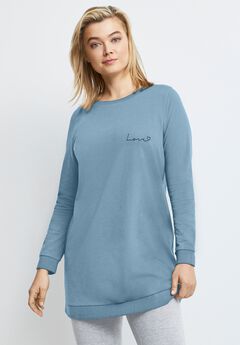 French Terry Love Tunic Sweatshirt