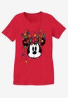 Disney Short Sleeve Crew Tee Red Mickey Lights, , alternate image number null