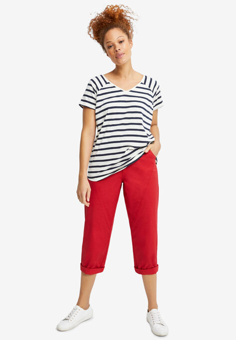 Seamed Capris, CHILI RED, hi-res image number null