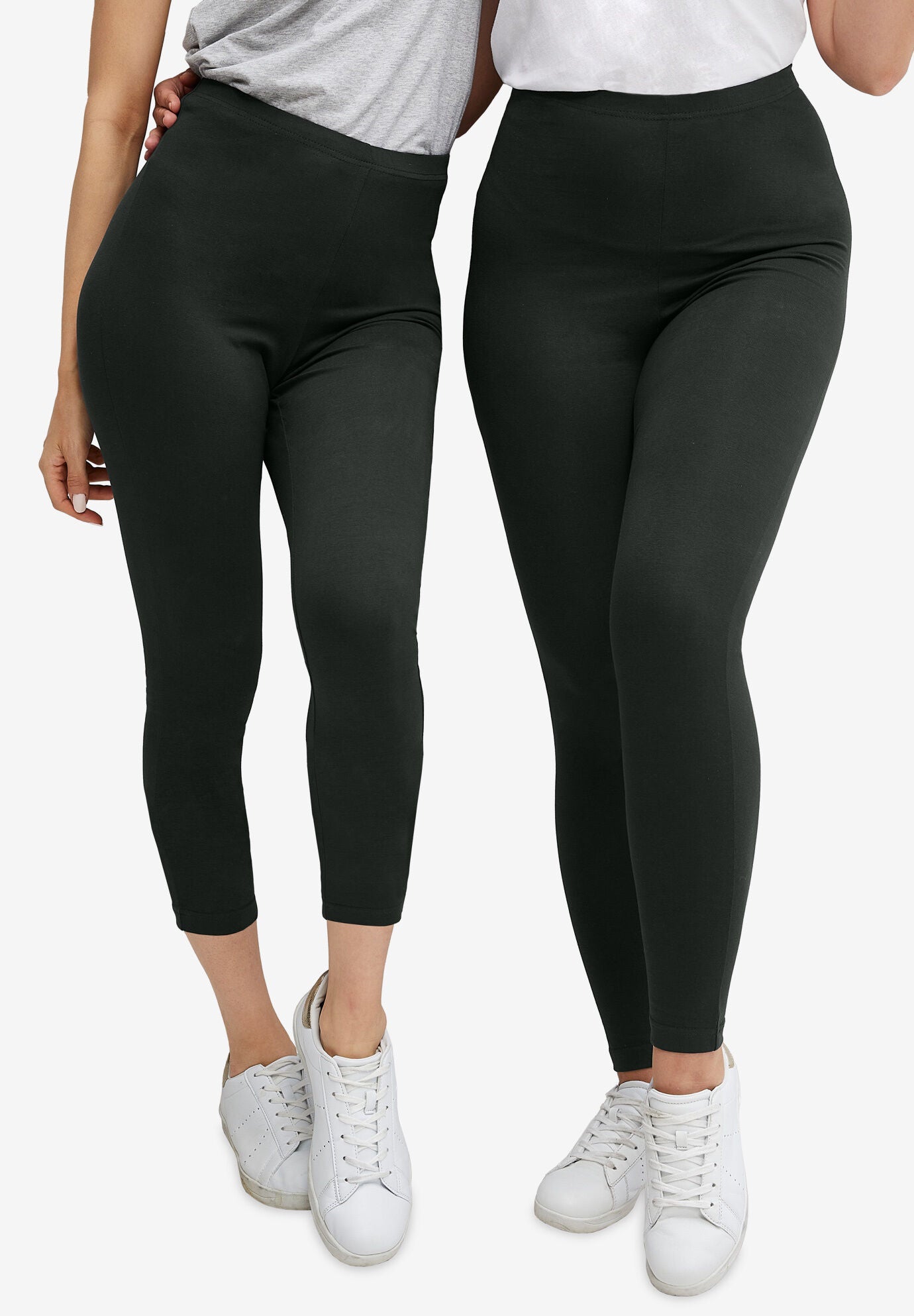Stretch Knit Leggings 2 Pack for Yoga More Black Catherines