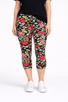 Cotton Spandex Capri Length Leggings