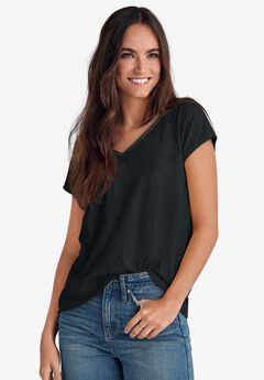 Crochet Trim Tee