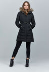 Faux Fur Trim Puffer, , alternate image number null