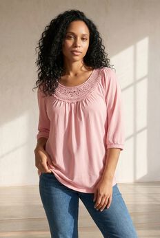 Plus Size Soft Cotton Tunic Tops