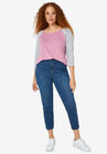 High-Waisted Mom Jeans, MEDIUM STONEWASH, hi-res image number null