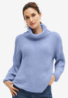 Chenille Turtleneck Sweater, PERIWINKLE MIST, hi-res image number null