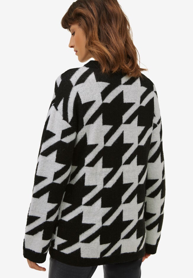 Houndstooth Pullover Sweater, , on-hover image number 1