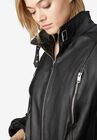 Zip Front Leather Jacket, , alternate image number null