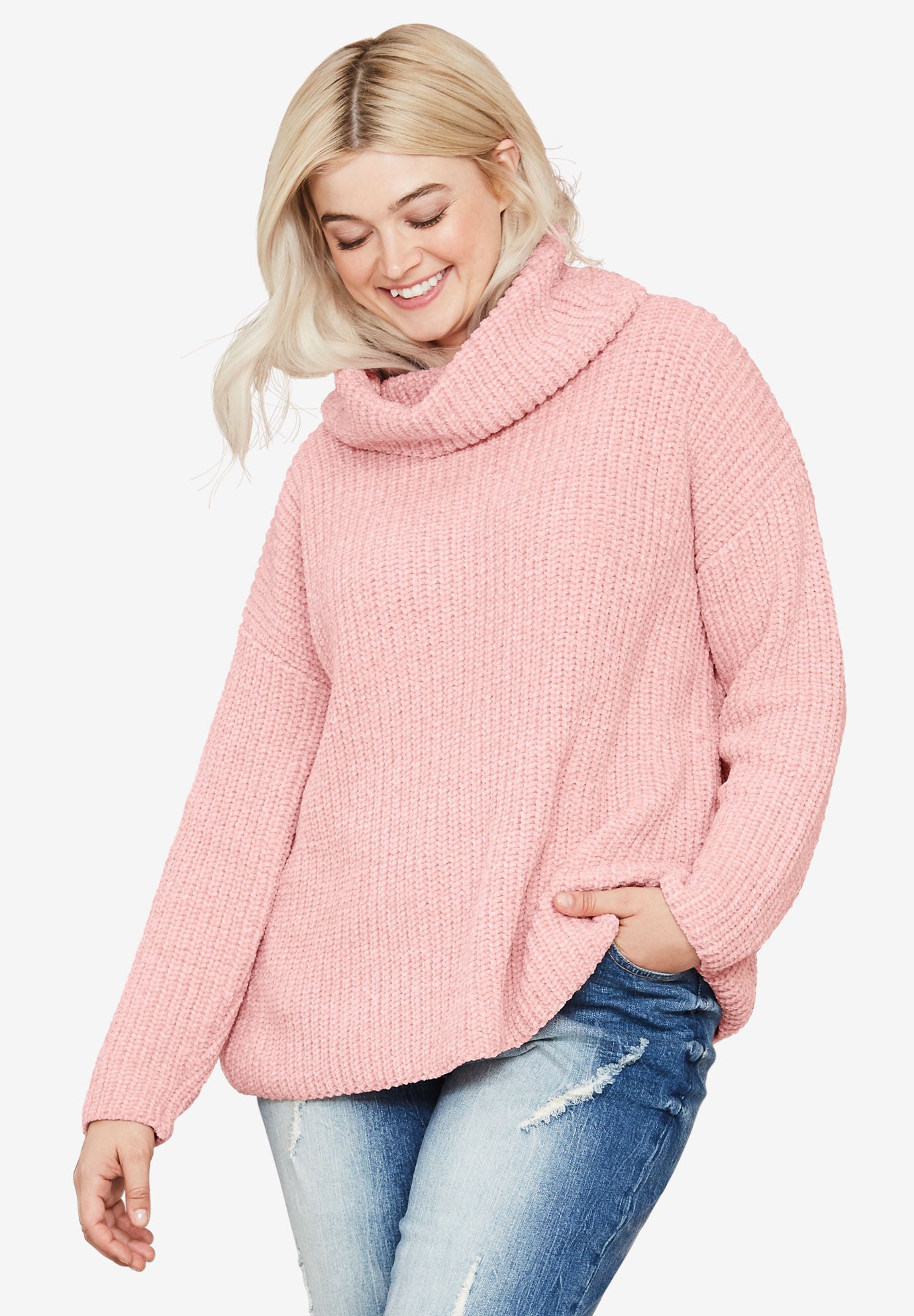 Chenille Turtleneck Sweater Catherines