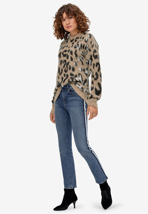 Leopard Print Sweater, , alternate image number null
