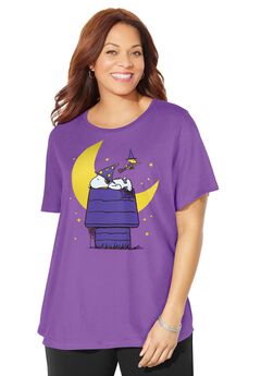 Disney Snoopy Moon Halloween Tee