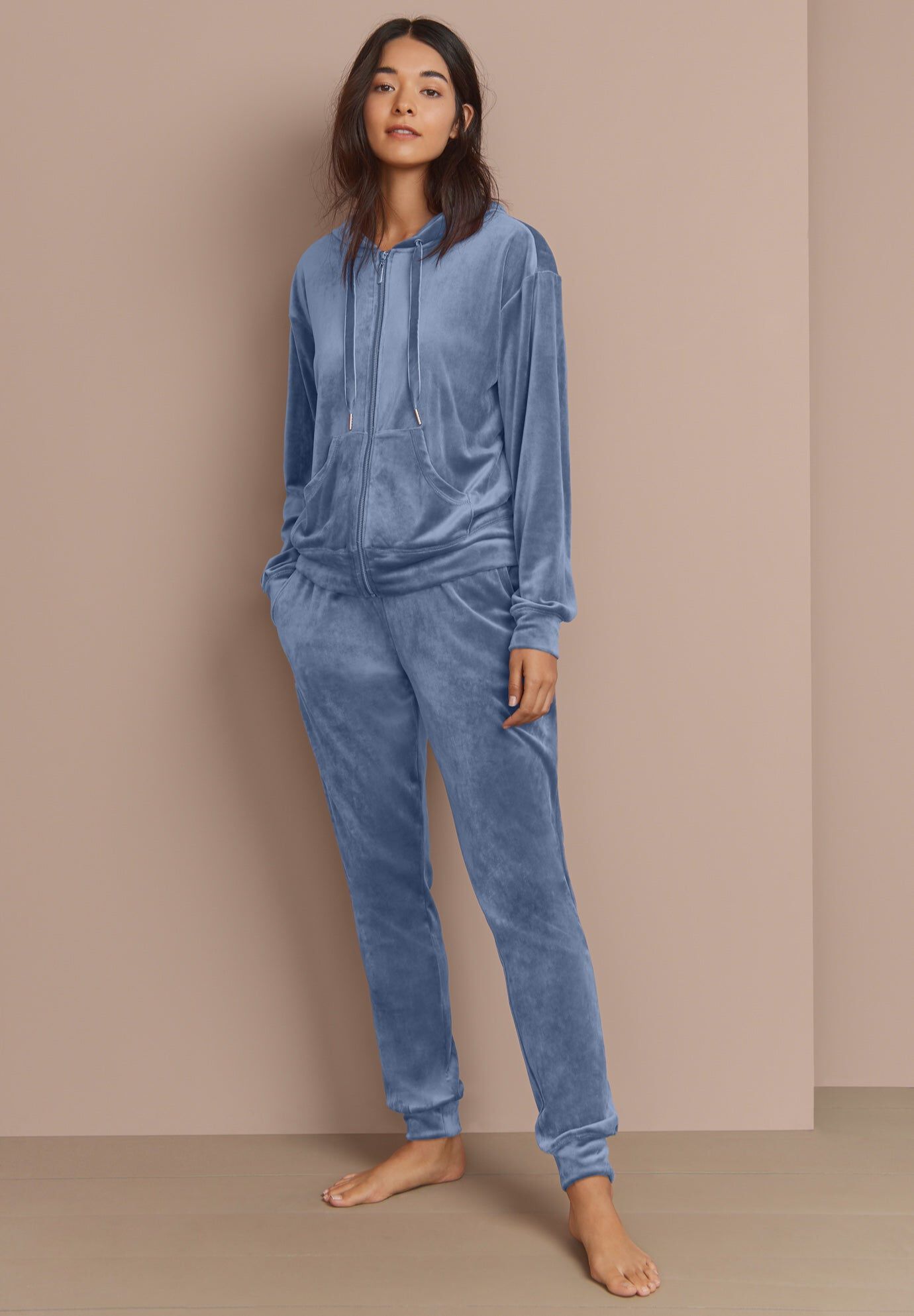 Stretch Velour Jogger Pull-on Pants