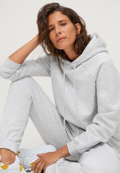 Hooded Fleece Boxy Sweatshirt