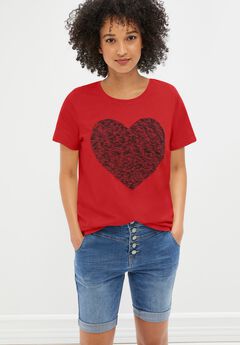 100% Cotton Scoopneck Short Sleeve Graphic Tee