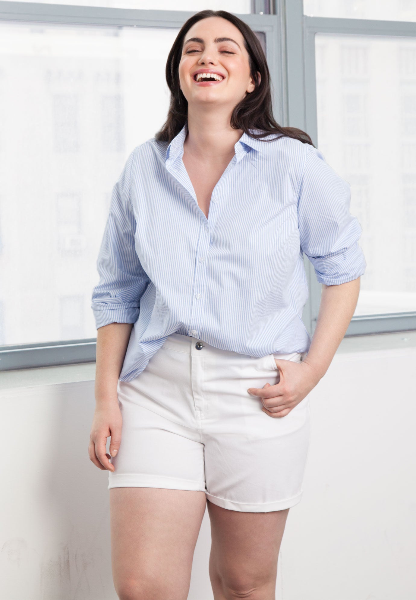Stretch 5-Pocket Shorts, , alternate image number 2