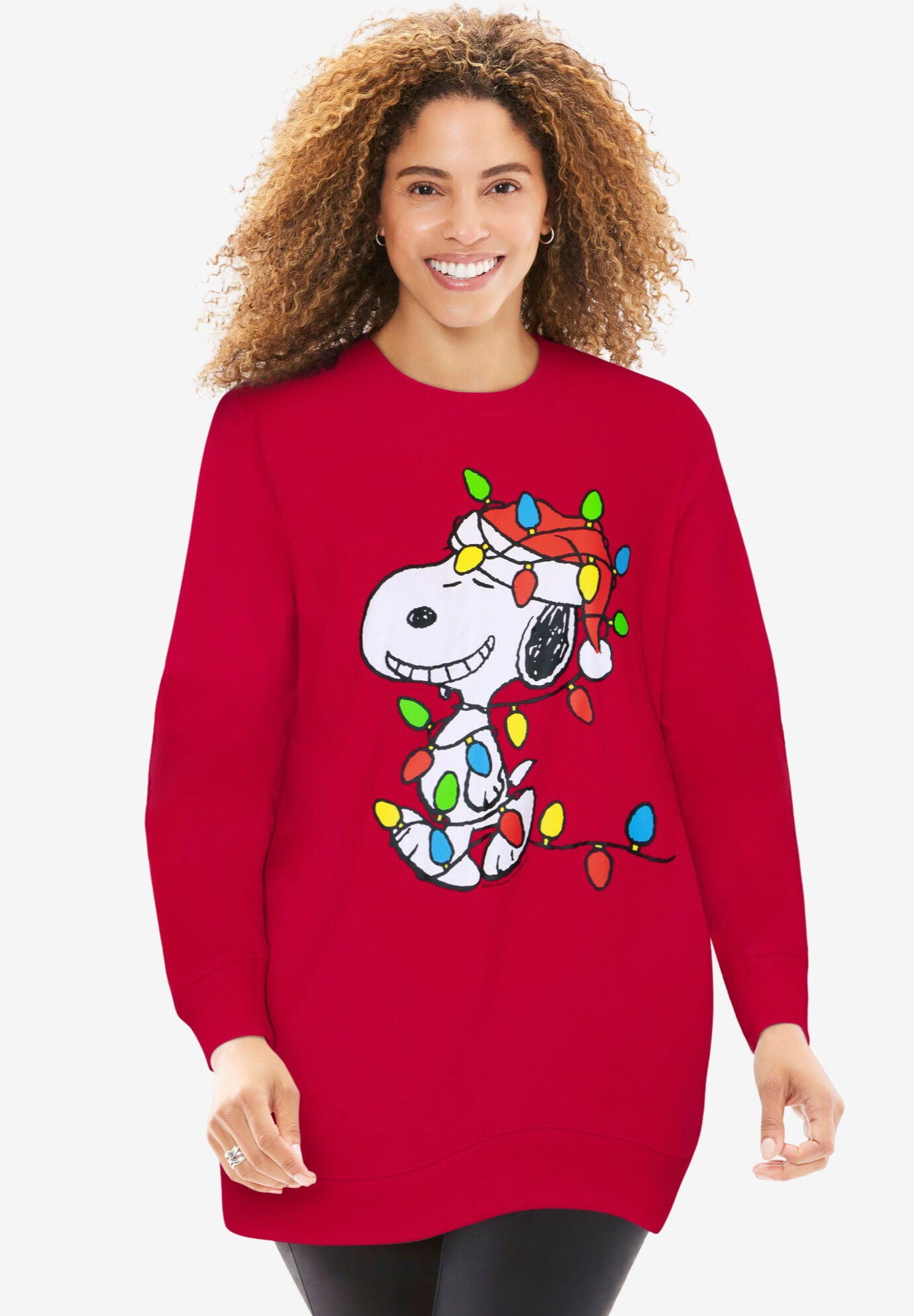 Red shop snoopy sweatshirt