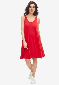 Crossover Back Tank Dress