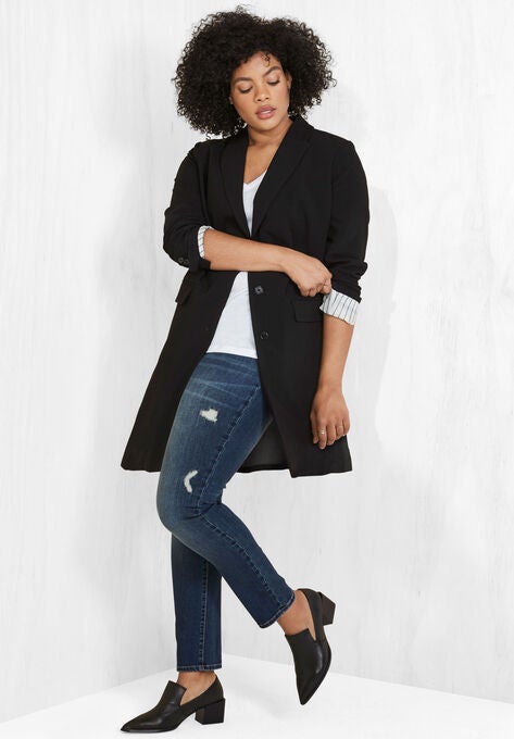 Long Boyfriend Blazer, , alternate image number null