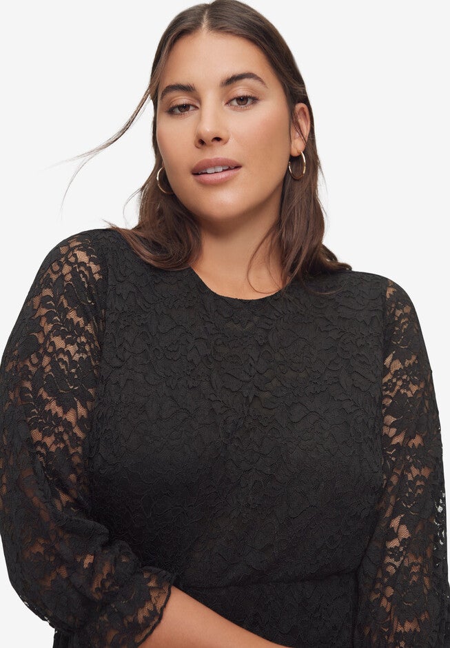 Empire Waist Lace Tunic, , alternate image number 2