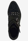 Two Buckle Suede Bootie, , alternate image number null