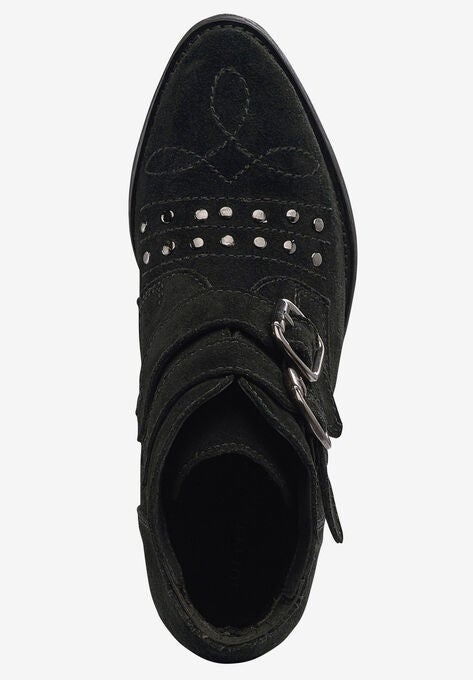Two Buckle Suede Bootie, , alternate image number null