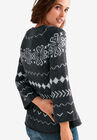 Patterned A-line Sweater, , on-hover image number null
