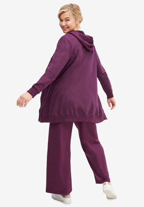 Long Zip Front Hoodie, , on-hover image number null