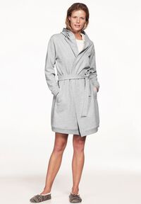 Womens Plus Size Long Flannel Robe Dreams /& Co 3X Slate Plaid