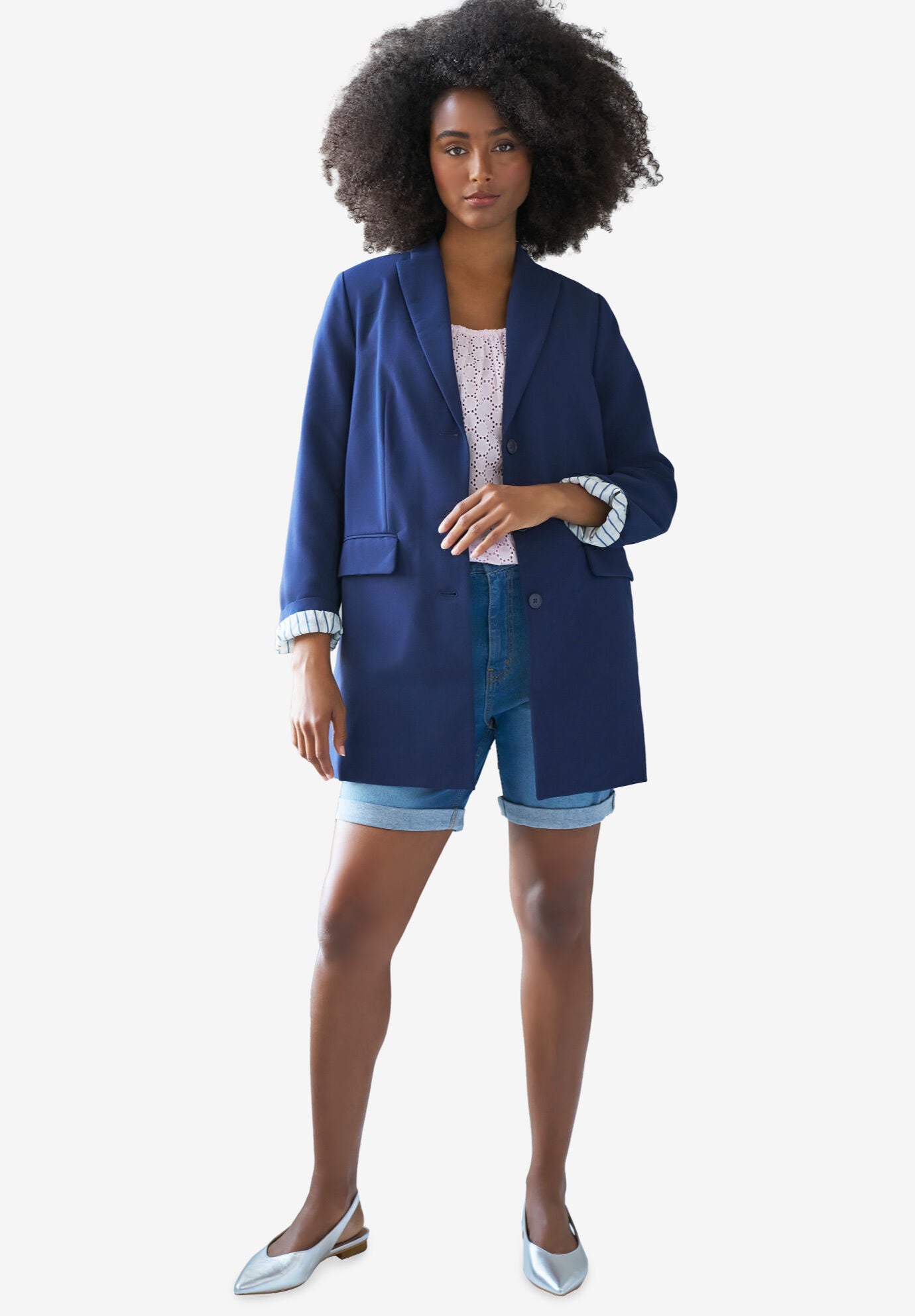 Long boyfriend blazer discount