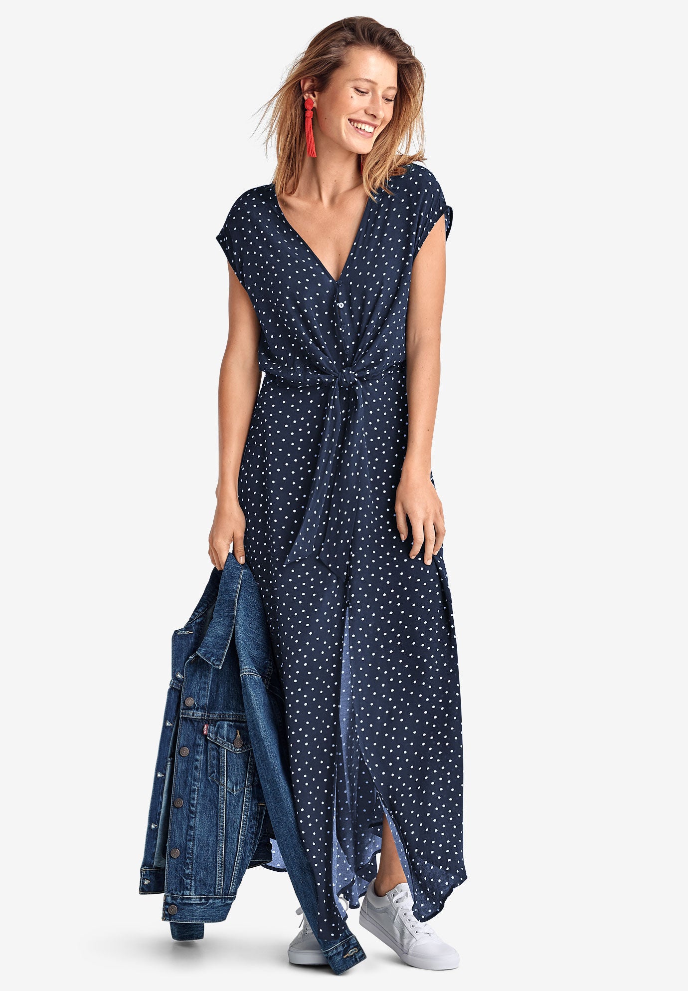 Tie Front Maxi Dress