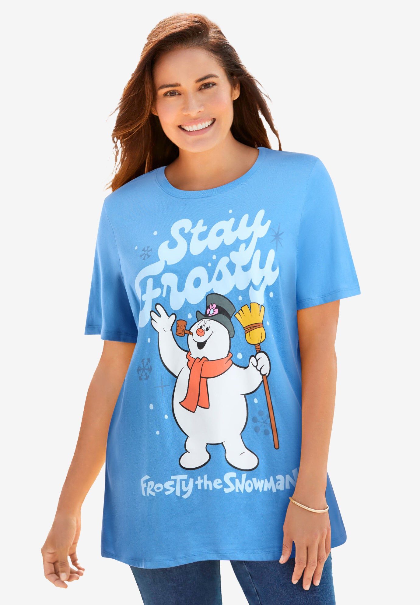 Disney Blue Frosty The Snowman Tee | Catherines