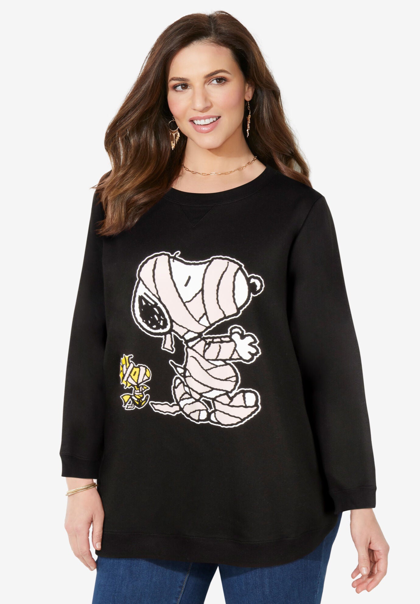 Women's snoopy hotsell sweatshirt