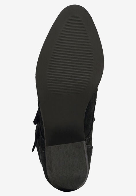 Two Buckle Suede Bootie, , alternate image number null