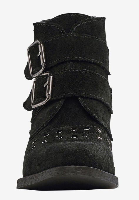 Two Buckle Suede Bootie, , alternate image number null