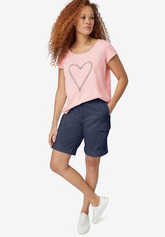 Plus Size Cotton Shorts