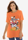 Disney Short Sleeve Crew Tee Orange Halloween Disney, ORANGE HALLOWEEN DISNEY, hi-res image number null