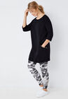 French Terry Zip Pocket Tunic, , alternate image number null