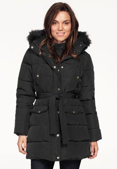 Belted Puffer Coat