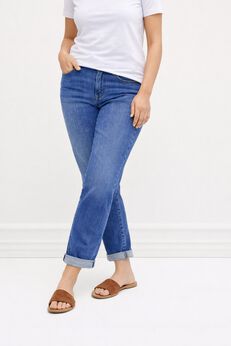 Plus Size Blue Cotton Jeans