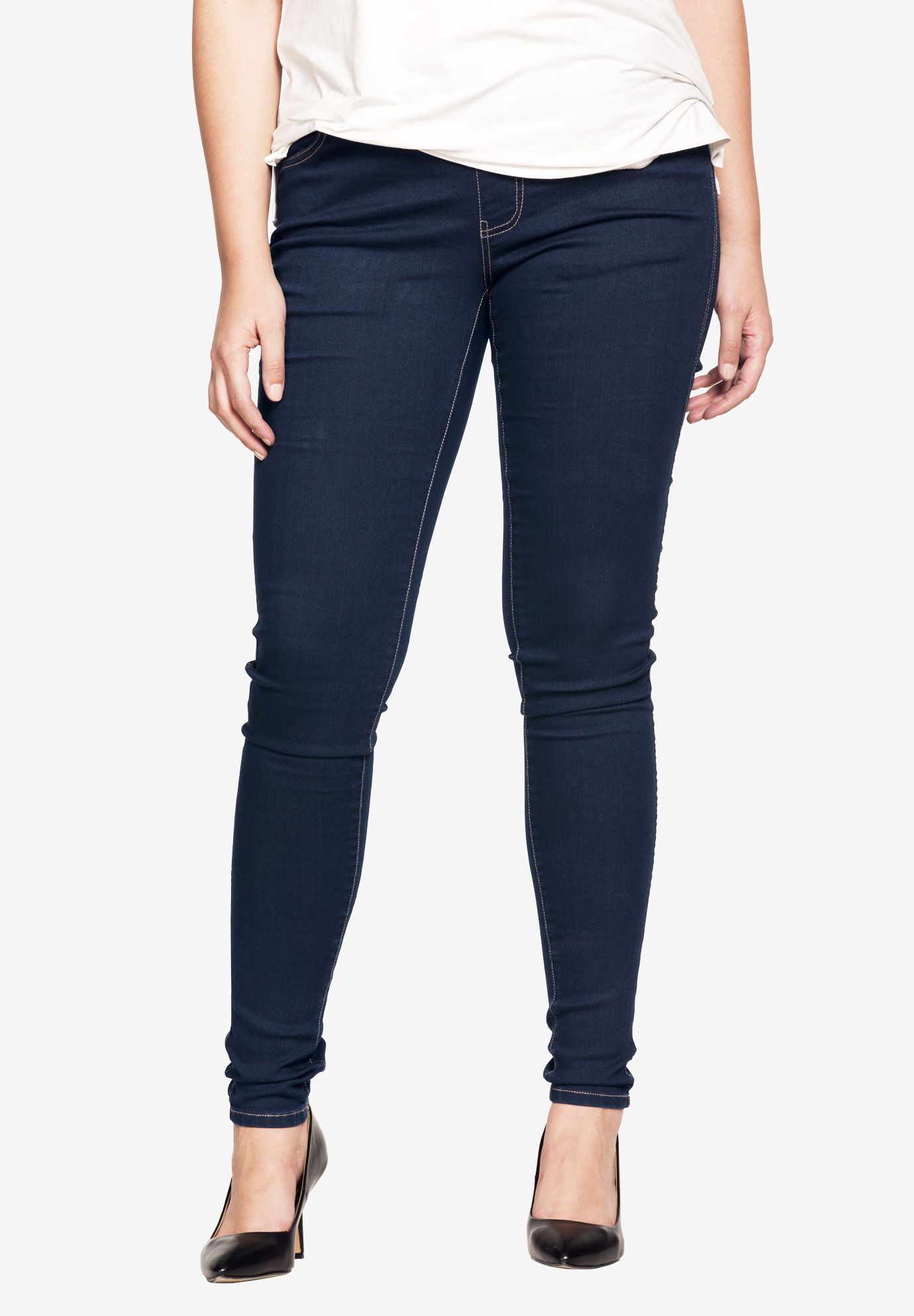 Catherines Women s Plus Size Petite Right Fit Curvy Jean 18 WP Bourbon Wash