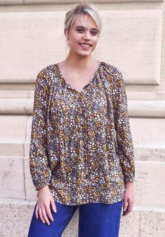 Long Sleeve Plus Size Blouses