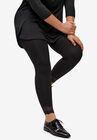 Scallop Lace Hem Leggings, , alternate image number null