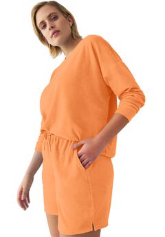 Terry Cloth Short with Drawstring Elastic Waist